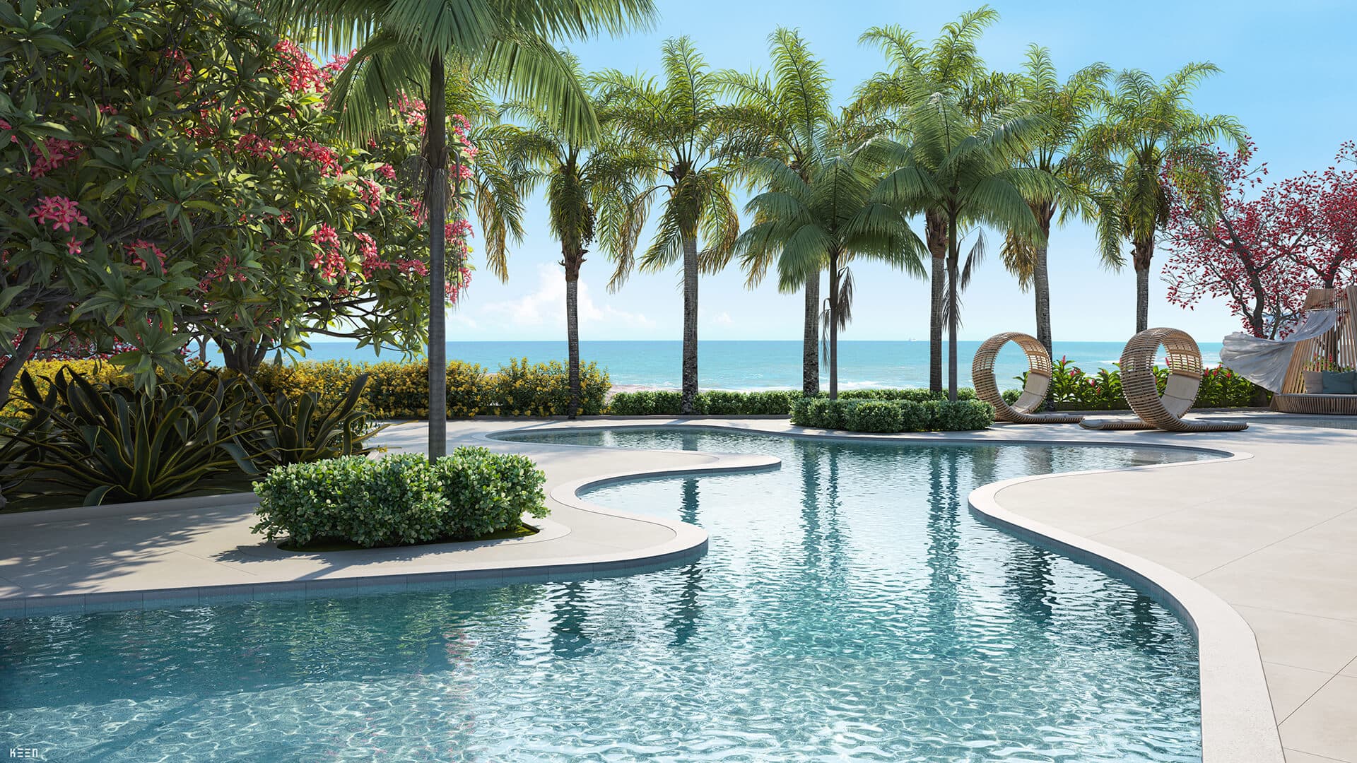 Manami Ocean Living — Piscina com vista para o mar